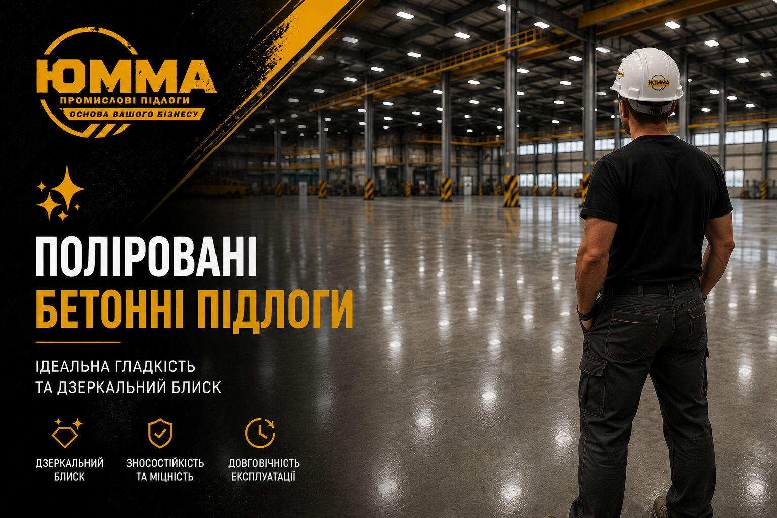 Поліровані бетонні підлоги