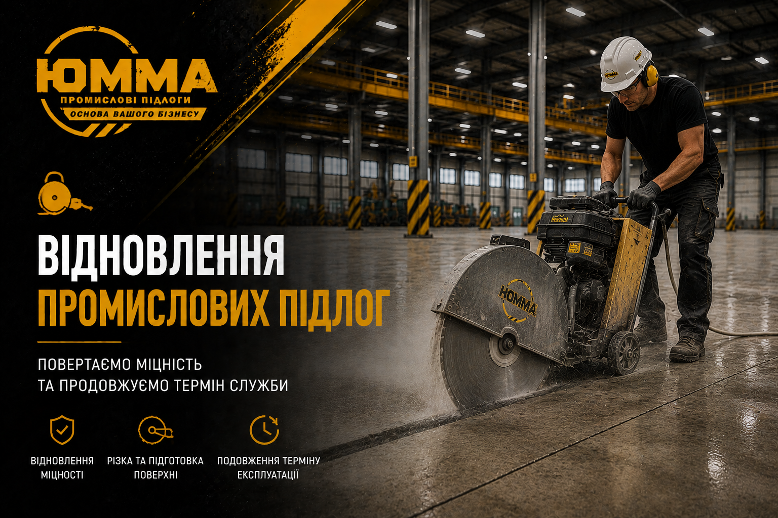 Відновлення промислових підлог